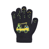 GXWEA 2T Gloves Kids Waterproof Gloves Kids Gloves Winter Gloves Thick Gloves Stretchy Warm Gloves Boys Girls 6-11 Year 5-12 years AHA4 kids snow gloves Black