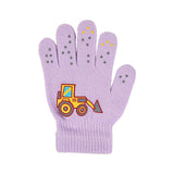 GXWEA 2T Gloves Kids Waterproof Gloves Kids Gloves Winter Gloves Thick Gloves Stretchy Warm Gloves Boys Girls 6-11 Year 5-12 years AHA4 kids snow gloves Purple