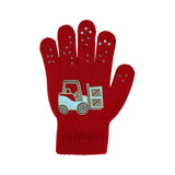 GXWEA 2T Gloves Kids Waterproof Gloves Kids Gloves Winter Gloves Thick Gloves Stretchy Warm Gloves Boys Girls 6-11 Year 5-12 years AHA4 kids snow gloves Red