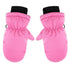 GXWEA 2T Gloves Kids Waterproof Gloves Kids Gloves Winter Gloves Thick Gloves Stretchy Warm Gloves Boys Girls 6-11 Year One Size Pink