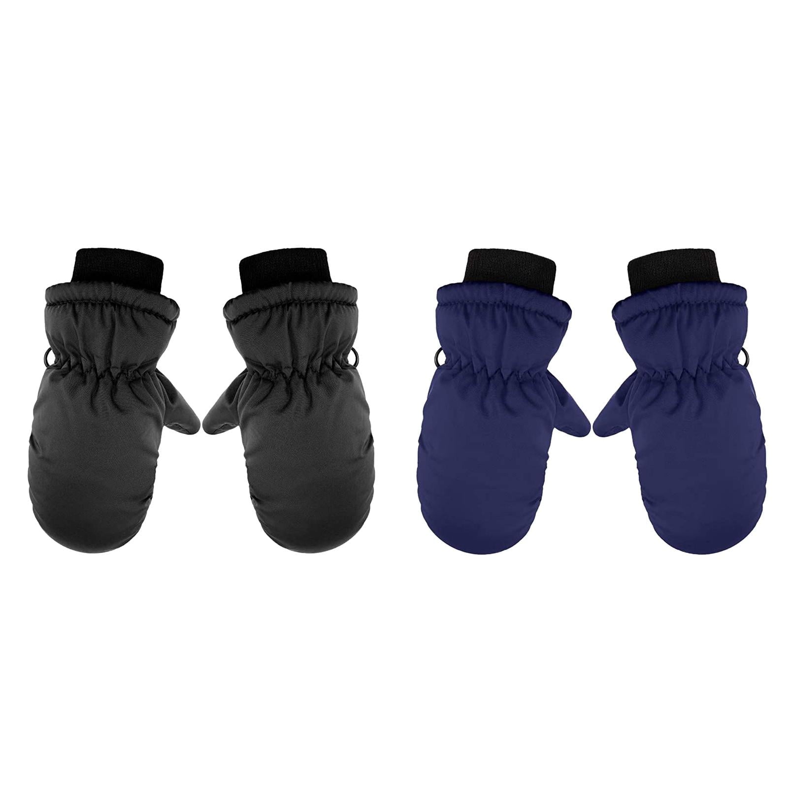 GXWEA 2T Gloves Kids Waterproof Gloves Kids Gloves Winter Gloves Thick Gloves Stretchy Warm Gloves Boys Girls 6-11 Year One Size color-10