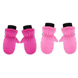 GXWEA 2T Gloves Kids Waterproof Gloves Kids Gloves Winter Gloves Thick Gloves Stretchy Warm Gloves Boys Girls 6-11 Year One Size color-3