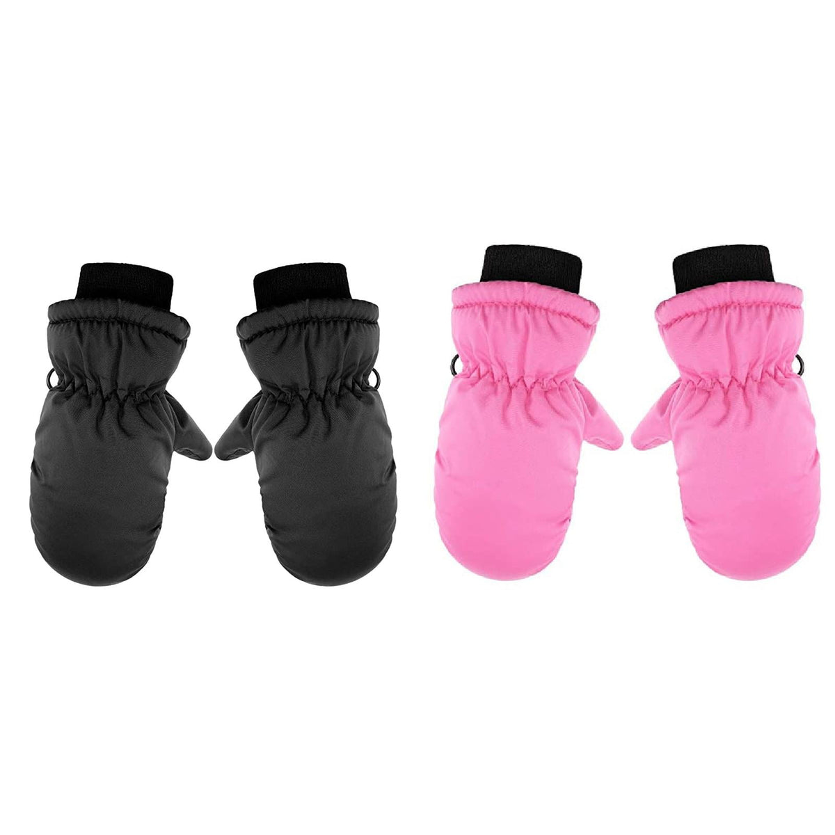 GXWEA 2T Gloves Kids Waterproof Gloves Kids Gloves Winter Gloves Thick Gloves Stretchy Warm Gloves Boys Girls 6-11 Year One Size color-4