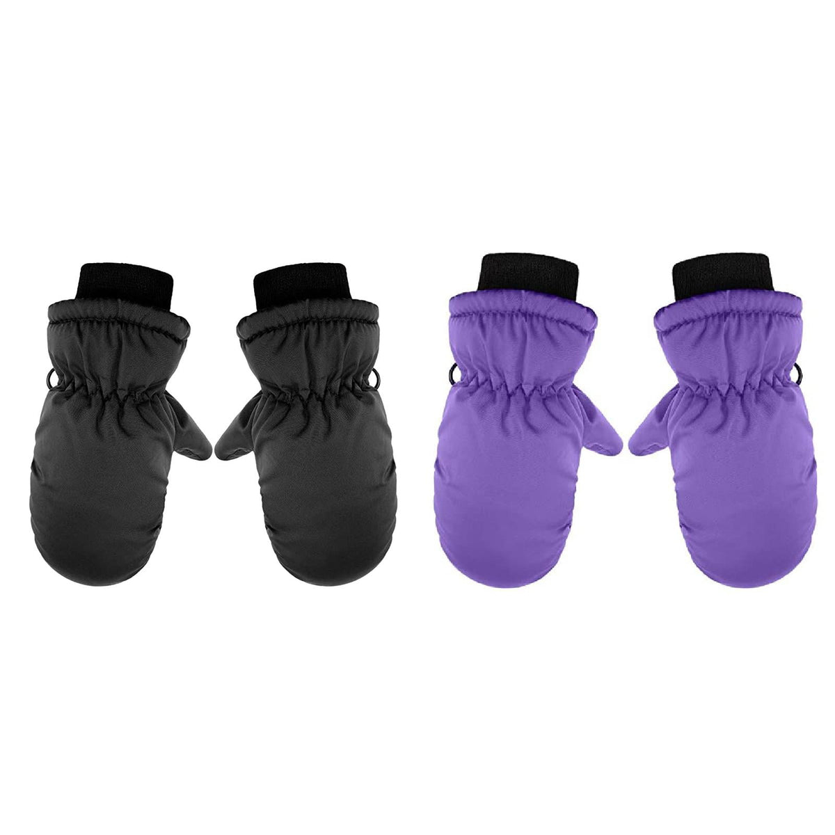GXWEA 2T Gloves Kids Waterproof Gloves Kids Gloves Winter Gloves Thick Gloves Stretchy Warm Gloves Boys Girls 6-11 Year One Size color-5