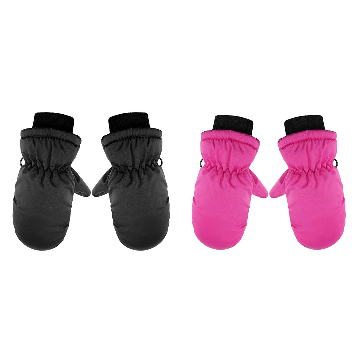 GXWEA 2T Gloves Kids Waterproof Gloves Kids Gloves Winter Gloves Thick Gloves Stretchy Warm Gloves Boys Girls 6-11 Year One Size color-6