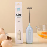 Handheld Stirrer, Electrical Stainless Steel Battery Operated Coffee Stirrer, Milk Frother Coffee Egg Mixers for Crafts Tumbler, DIY Making B