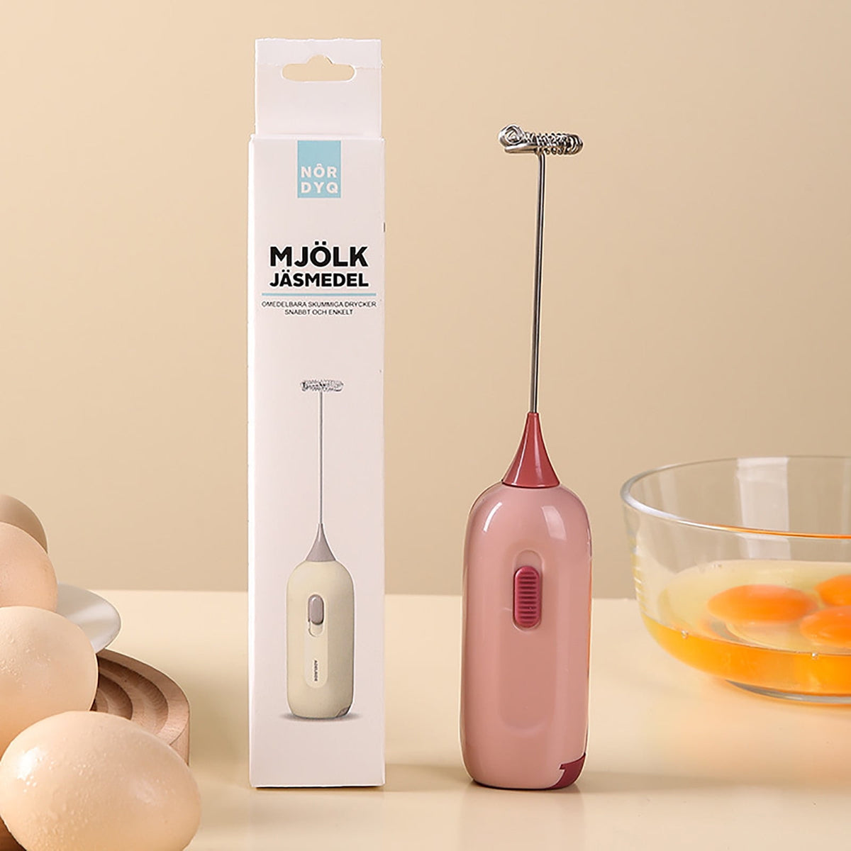 Handheld Stirrer, Electrical Stainless Steel Battery Operated Coffee Stirrer, Milk Frother Coffee Egg Mixers for Crafts Tumbler, DIY Making D