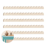 Scalloped Decorative Wood Trim,pack of 6 Cute DIY Edge Decorative Wall Trim,QZS Decorative Wood Molding for Home,Wall,Cabinet