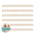 Scalloped Decorative Wood Trim,pack of 6 Cute DIY Edge Decorative Wall Trim,QZS Decorative Wood Molding for Home,Wall,Cabinet