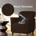 Chair Slipcovers, Waterproof Chair Covers, Armchair 1-Piece Stretch Chair Covers for Living Room, Nonslip Outdoor Armchair Slipcover, Elastic Solid Color Chair Cover, Pets Furniture Protector Coffee