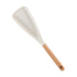 Cooking Spoon for Nonstick Cookwares, Multi-functional Silicone Cooking Shovel with Wooden Handle, Silicone Salad Spatula Kitchen Utensils for Mixing Scrape White