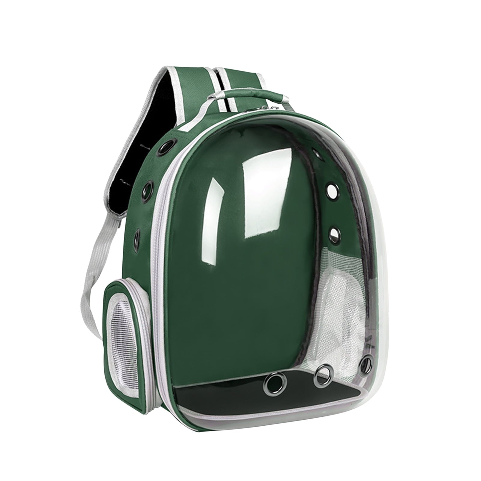 Pet Backpack Carrier, Transparent Space Capsule Pet Backpack Bag with Straps, Breathable Pet Carrier for Traveling Walking Hiking Outdoor Activities C