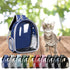 Pet Backpack Carrier, Transparent Space Capsule Pet Backpack Bag with Straps, Breathable Pet Carrier for Traveling Walking Hiking Outdoor Activities H