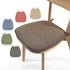 Chair Cushion with Ties for Dining Chairs, 16x17" Memories Foam Non-slip Chair Pad with Machines Washable Cover and Zipper, Detachable Cushion for Kithchen Living Room Office A