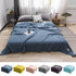 59x39" 100% Cottons Blanket, Soft and Breathable Bed Blanket, Multi-functional Bed Blanket for All Season, Machines Washable Bed Couch for Home Living Room Bedroom Office Travel Blue