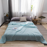 59x39" 100% Cottons Blanket, Soft and Breathable Bed Blanket, Multi-functional Bed Blanket for All Season, Machines Washable Bed Couch for Home Living Room Bedroom Office Travel Green