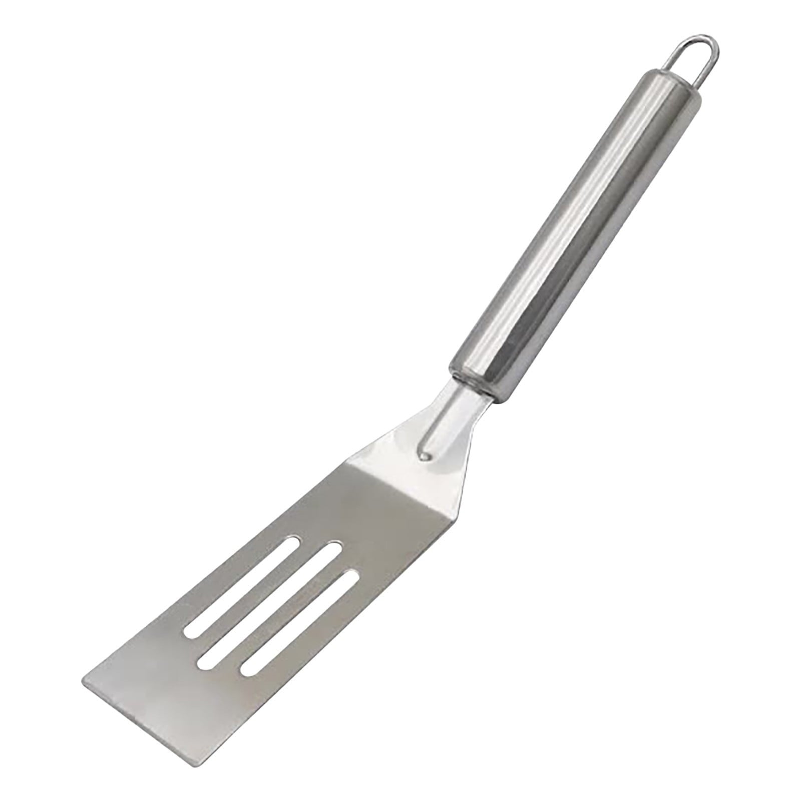 Small Spatula, Mini Serving Brownie Spatula, Stainless Steel Slotted Spatula, Non-Stick, for Serving and Flipping Cooking, Pancakes Desserts Cookie Eggs Lasagna Silver