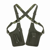 Double Shoulder Armpit Bag for Men and Women, Anti-Theft Underarm Shoulder Bag, Adjustable Shoulder Holster Bag, Pouch Wallet, Double Shoulder Bag, Anti Theft Wallet Brown