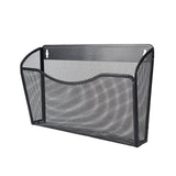 Tutuviw Wall Mount File Organizer Metal Letter Size Black