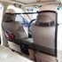 SPRING PARK Durable Car Universal Back Seat Dog Pet Barrier Mesh Safety Net Guard with Belt Black