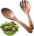 Salad Serving Utensils, Acacia Wood, Salad Spoon and Salad Fork, Salad Servers