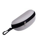 opvise Sunglasses Case Solid Large Space Waterproof Protective Glasses Case Travel Box for Adult Silver