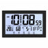 Auto Set Digital Wall Clock Battery Operated,Desk Clocks with Temperature,Humidity ， Display Digital Calendar Alarm Clock for Elderly,Bedroom,Office,black，G165466 black