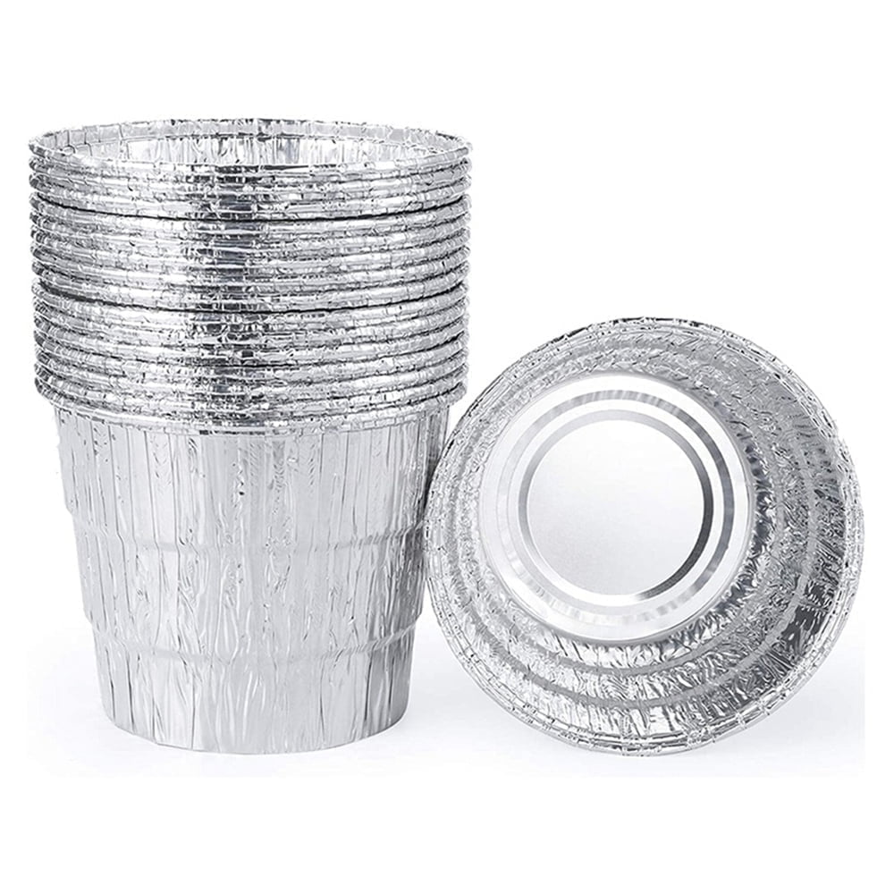 12 Pack Disposable Drip Grease Bucket Liners, Grill Drip Tray, Disposable Foil Liner for BBQ Drip Bucket