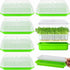 Tutuviw BPA Free Hydroponics Soilless Seeds Sprouter Microgreen Seed Sprouter Trays Seed Germination Double Tier Grow Trays with Lid 5PCS-Seed Sprouter Tray+Lid