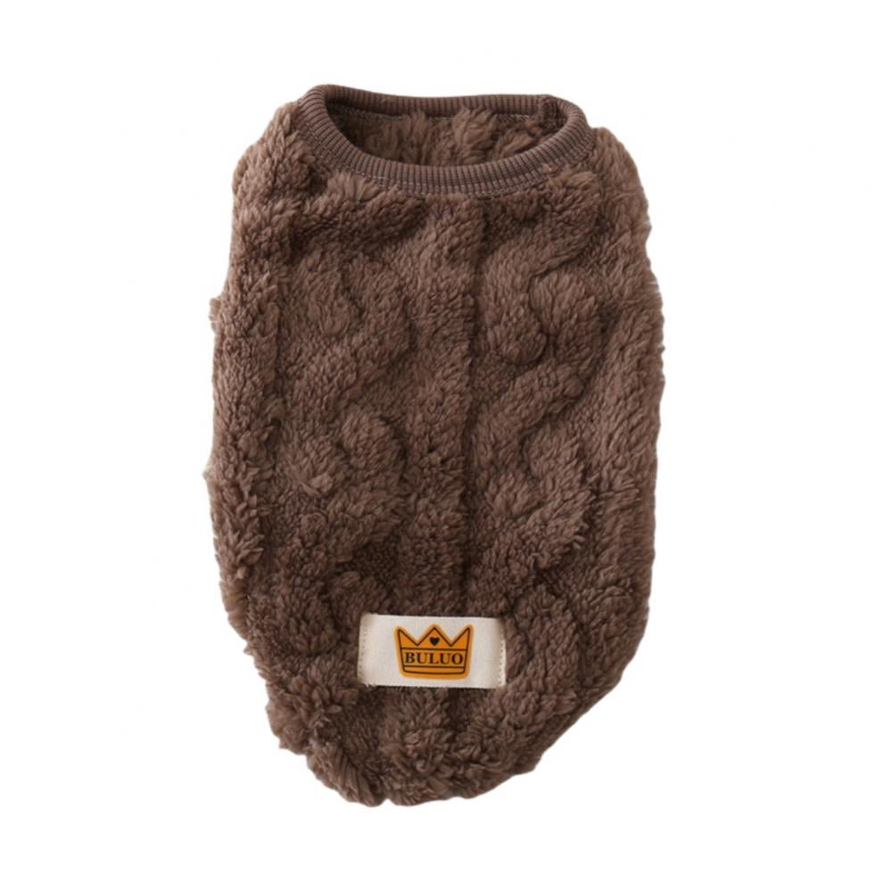 Cat Sweaters Kitty Sweater for Cats Knitwear,Small Dogs Kitten Clothes Male and Female,High Stretch,Soft,Warm Dog Clothes for Small Dog and Cat Winter S Brown