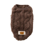 Cat Sweaters Kitty Sweater for Cats Knitwear,Small Dogs Kitten Clothes Male and Female,High Stretch,Soft,Warm Dog Clothes for Small Dog and Cat Winter L Brown