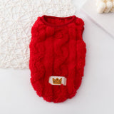 Cat Sweaters Kitty Sweater for Cats Knitwear,Small Dogs Kitten Clothes Male and Female,High Stretch,Soft,Warm Dog Clothes for Small Dog and Cat Winter S Red