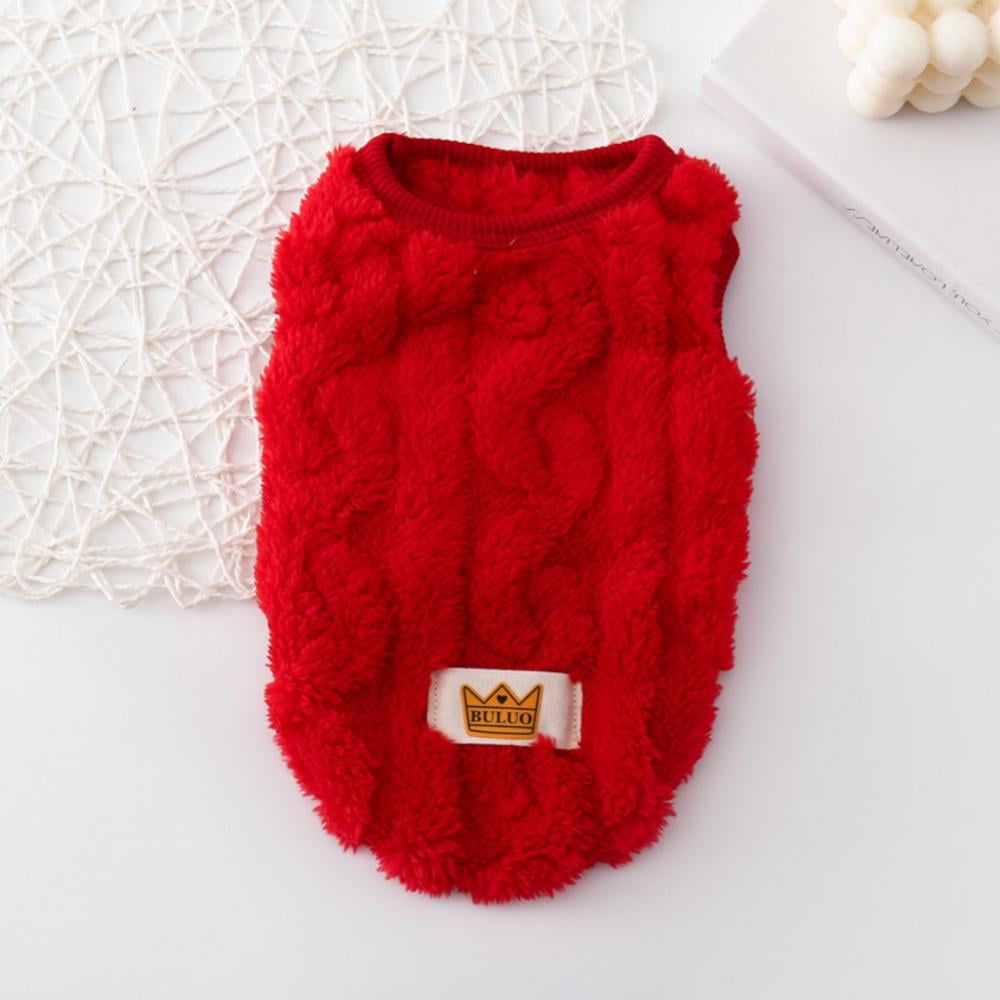 Cat Sweaters Kitty Sweater for Cats Knitwear,Small Dogs Kitten Clothes Male and Female,High Stretch,Soft,Warm Dog Clothes for Small Dog and Cat Winter XL Red