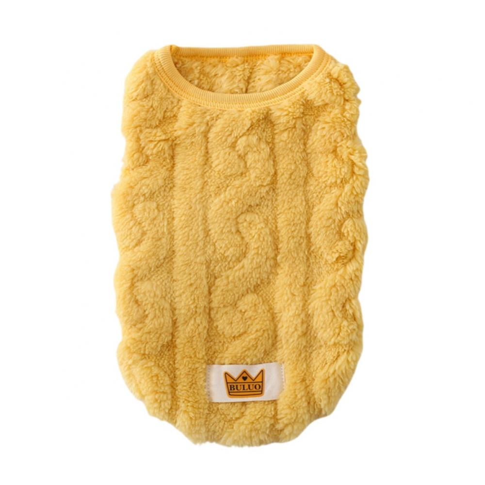 Cat Sweaters Kitty Sweater for Cats Knitwear,Small Dogs Kitten Clothes Male and Female,High Stretch,Soft,Warm Dog Clothes for Small Dog and Cat Winter XL Yellow