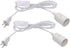 Plug in Hanging Light Kit, Retro Hanging Lights with Plug in Cord, E26 E27 Industrial Pendant Light Fixture, 5.9 FT Cord with On/Off Switch Hanging Lamp for Living Room Bedroom 2 Pack White