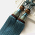 Bosisa 2pcs Large Tie Backs Ball Tassel Curtain Rope Tieback,Gold Blue