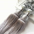 Bosisa 2pcs Large Tie Backs Ball Tassel Curtain Rope Tieback,Gold Silver