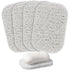 Lierteer 5PCS Shower Soap Bar Saver Lift Holder Dish Sponge Rack Tray Fast Dry Non-Slip white