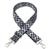 Replacement Crossbody Strap Handbag Guitar Strap Purse Shoulder Strap Adjustable Retro Jacquard - Dark blue