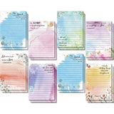 8 Pack Christian Notepads Inspirational Floral Design Adhesive Sticky Note Pads Religious Bible Verse Quotes Notepads for Writing Notes Diary Lists Schedules, 4 x 5 Inch (Fresh Style)