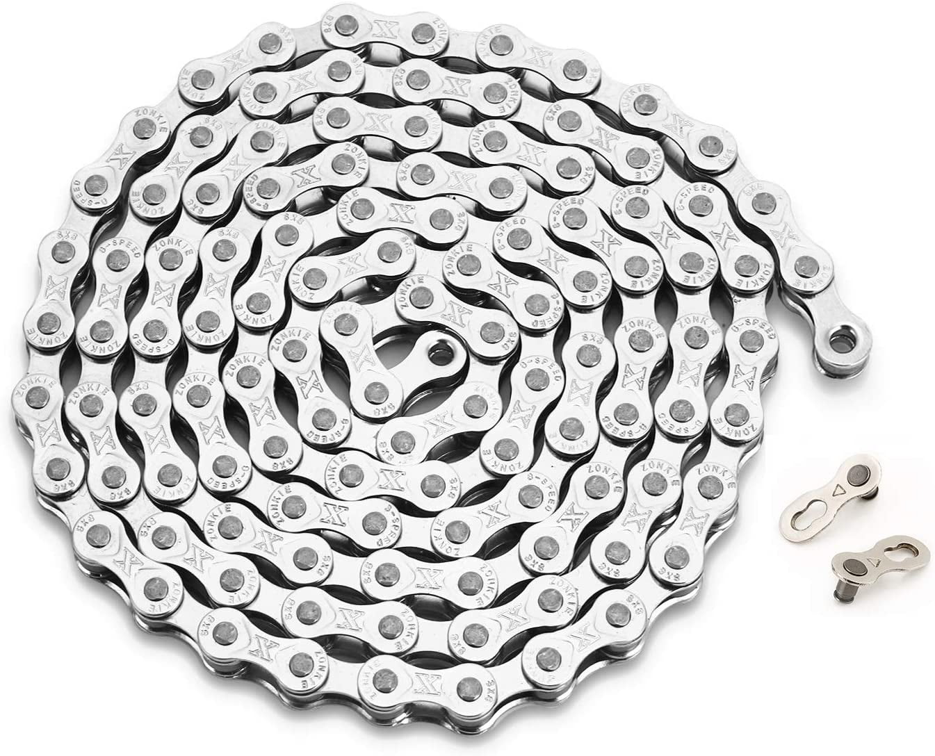 6/7/8-Speed Bicycle Chain 1/2 x 3/32 Inch - 116 Links