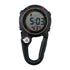 Digital Carabiner Watch Luminous Anti-scratch Precise Backpack Belt Pocket Clip on Watch for Outdoor Black