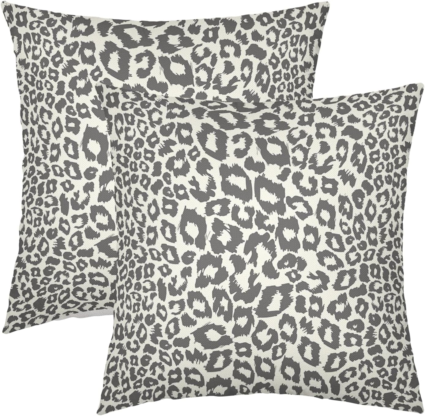 Lime Green White Leopard Print Pillow Covers 18x18 Inch Set of 2 Cheetah Animal Spots Decorative Throw Pillows For Couch Farmhouse Chinoiserie Pillow Cases Home Decor For Room Sofa Bed Porch Outdoor 20" x 20" Aqua Leopard