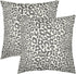Lime Green White Leopard Print Pillow Covers 18x18 Inch Set of 2 Cheetah Animal Spots Decorative Throw Pillows For Couch Farmhouse Chinoiserie Pillow Cases Home Decor For Room Sofa Bed Porch Outdoor 20" x 20" Wine Red