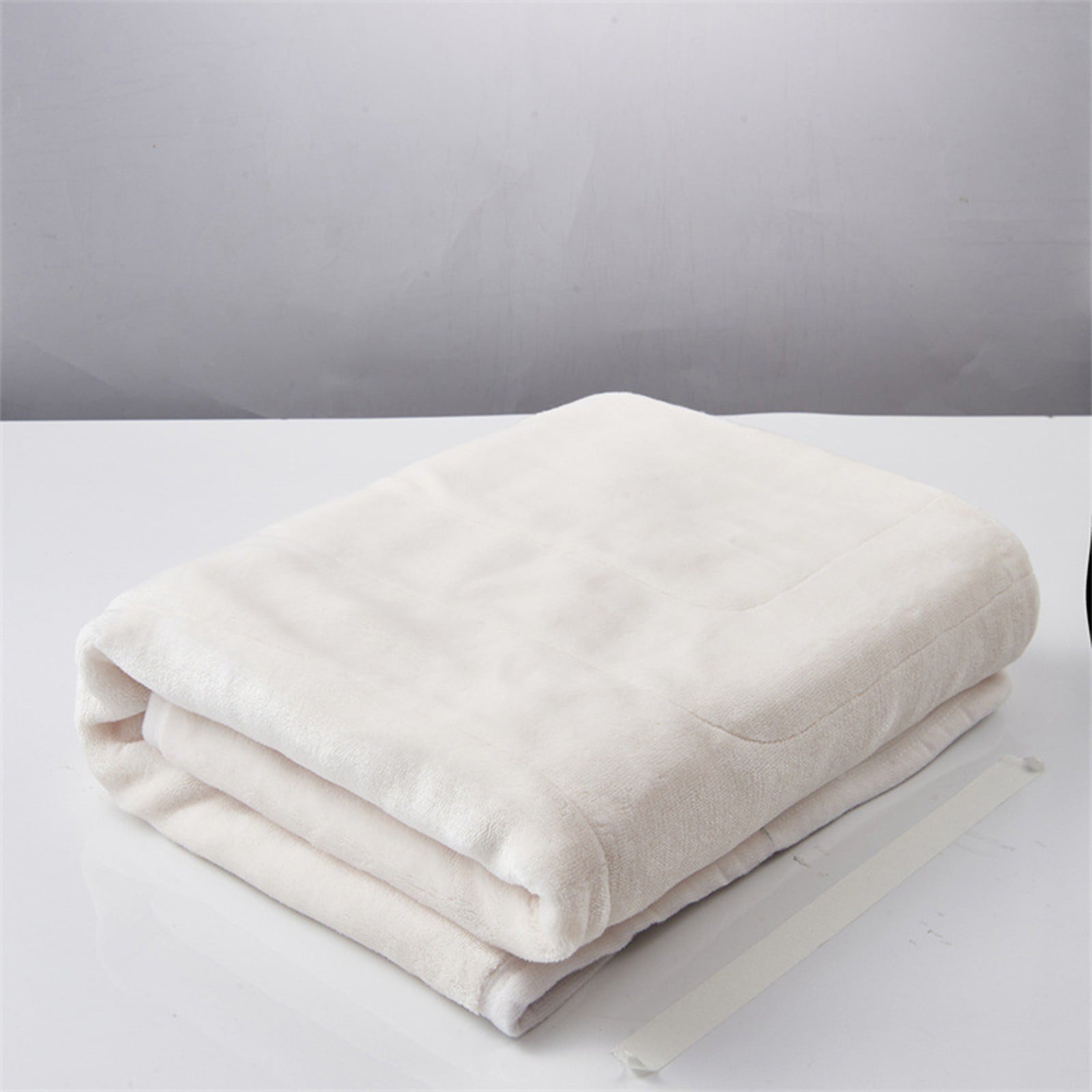 Cotton Blankets Queen Size Usb Electric Blanket Single Blanket Household Single Control Intelligent Temperature Regulating Dormitory Electric Mattress Warm Fuzzy Blanket White