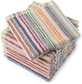 8Pcs Kitchen Dishcloths for Washing Dishes, Ultra Absorbent Dish Rags, Cotton Cleaning Cloths , 12x12 Inches (Mix)