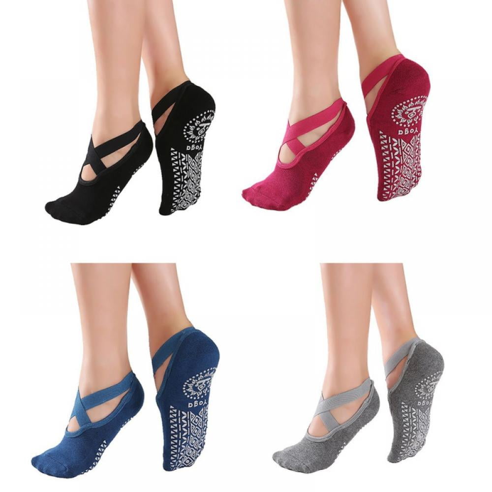 1pc Yoga Socks for Women Non Slip Socks Slipper Socks for Pilates, Ballet, Dance, Yoga Socks with Grips for Women 4 Pairs