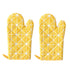 Poaug Oven Mitts on Sale Clearance 2Pc Oven Gloves Grill Gloves Slippery Cooking Gloves for Cooking Baking Grilling Yellow Z3-Yellow