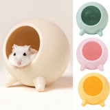 Visland House Semi-closed Keep Warm Burrowing Comfortable Hamster House Large Hideout for Hedgehog Chinchilla Bear Dragon nest Hamster Accessories Green