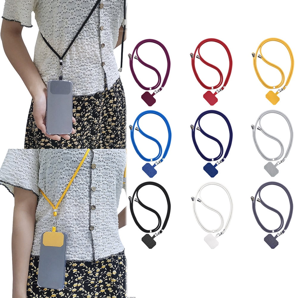 Mightlink Phone Lanyard,Universal Crossbody Cell Phone Lanyards Adjustable Shoulder Neck Straps,Cell Phone Lanyard Compatible for All Smartphones Yellow